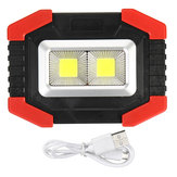 60 Вт LED COB Солнечная Батарея / USB аккумуляторная LED Прожектор Водонепроницаемы Рабочий свет Кемпинг Аварийный Лампа фонарик для охоты