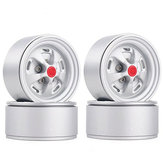 4PCS 1.9 Inch Beadlock Rim Metal Wheel for 1/10 RC Car Axial SCX10 90046 Tr1axxas T-RX-4 D90