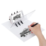 LED Stencil Tracing Drawing Board Light Sketch Mirror Reflection Dimming Drawing Pad
