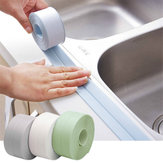 Tira de vedação autoadesiva de PVC estreita/larga à prova d'água para cozinha, banheiro, vaso sanitário, pia de parede em canto