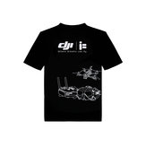 iFlight DJI RC XL Cotton T-Shirts Black Summer Trendy Cotton Breathable Loose Casual