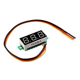5pcs 0.28 Inch Three-wire 0-100V Digital Red Display DC Voltmeter Adjustable Voltage Meter