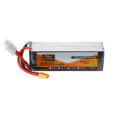 ZOP Power 22.2V 3200MAH 75C 6S Bateria Lipo com Conector XT60 para Modelo RC