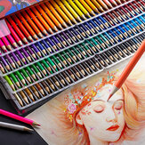 Zestaw kolorowych ołówków 48/72/120/160, podwójnie naostrzonych, nietoksycznych materiałów artystycznych dla dzieci i dorosłych, profesjonalne farby olejne do malowania i rysowania, drewniane przybory szkolne do sztuki