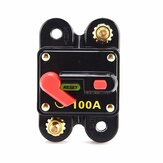 Interruptor de fusibles para restablecimiento manual del portafusibles del circuito de 12V 100/150/200A para automóviles, SUV, barcos y baterías