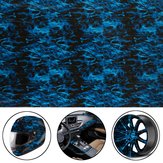 Cool Blue Fire Hydrographic Water Transfer Film Hydro Dipping DIP Stampa tutte le decorazioni per auto 
