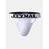 Mens Stitching Crotchless Jockstrap Briefs Open Backless Solid ColorAttractive Underwear