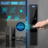 Puerta inteligente electrónica de seguridad cerradura APP Touch Contraseña Teclado Tarjeta Huella digital cerraduras