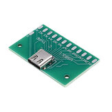 Plaque de test femelle TYPE-C USB 3.1 avec adaptateur de connecteur femelle PCB 24P pour mesurer la conduction du courant