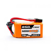 Batterie Lipo CNHL Ministar 6S 22.2V 850mAh 70C avec prise XT60 pour Reptile Cloud 149HD Squirt 2 RC Drone FPV Racing