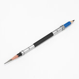 1 개 조절 가능한 듀얼 헤드 연필 연장기 스케치 연필 홀더 사무실 학교 예술 페인팅 글쓰기 도구 선물