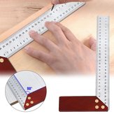 90 Degree Square Feet Mahogany Handle Thickened Stainless Steel Square Ruler Protractor 300MM Tool Accessories