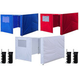10 x 10'' Enclosure Zipper Side Walls Kit Panels For EZ Up Canopy Gazebo Tent