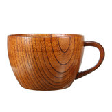 自然な木製のカップ手作り手作り木製コーヒー茶ジュースミルクマグ