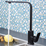 Modern Kitchen Sink Taps Mixer Single Lever Tap Square Mono Basin Brass Faucet