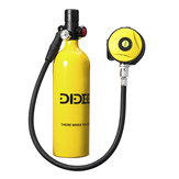 DIDEEP Scuba Diving Set 1L Oxygen Air Tank Cylinder Oxygen Cylinder Underwater Diving Set X4000Pro With Adapter & Storage Bag