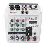 4 Channel Audio Mixer Bluetooth USB Stereo Studio Sound Mixing Console Digital
