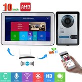 ENNIO 10 Inch Wired Wifi Video Door Phone Doorbell Intercom Entry System with IR-CUT AHD 720P Wired Camera Night Vision,Support Remote APP Intercom,Unlocking,Recording,Snapshots