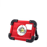 XANES® 20W COB Spotlight USB recarregável 18650 Bateria Impermeável LED Lanterna 4 modos Caça Camping Luz de trabalho 