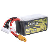TATTU R-LINE 3.0 22.2V 1400mAh 120C 6S Bateria Lipo com plug XT60 para drone FPV RC
