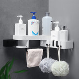 Badezimmerregal Toilettenrollenhalter ohne Bohren Kunststoff selbstklebender Wandhängeregal Dreiecksregal