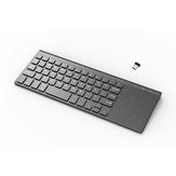 2.4G Mini teclado sem fio ultrafino com touch pad para PC Android Smart TV Caixa PS3/4