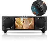 Alto-falante sem fio Bluetooth SOAIY S99 reproduz vídeo HD, com alarme duplo e rádio FM para uso interno e externo