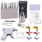 Kit de 37 herramientas poderosas de cerrajero que incluye ganchos y herramientas de ganzúa para cerraduras.