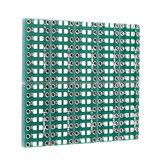 10 шт. SMT DIP адаптер конвертер 0805 0603 0402 конденсаторный резистор LED Pinboard FR4 печатная плата 2,54 мм шаг SMD SMT поворот на DIP