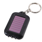 Solar Power Rechargeable 3LED Lanterna Keychain Torch