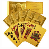 Gecertificeerd Pure 24 Carat Goud Verplakt Poker Kaarten Perfecte Gift