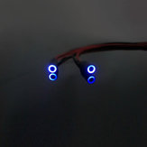 1:10 Ölçekli RC Araba İçin Melek Gözü LED Mavi/Beyaz