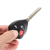 Coque de clé télécommande à 4 boutons pour Toyota Carola Fe 2008-2012 avec lame non coupée