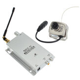 Kit de câmera sem fio 1.2G com receptor de rádio AV e fonte de alimentação