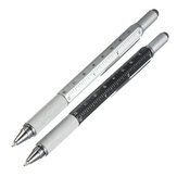 6 в 1 Металлический мультитул-ручка Ручка-отвертка Линейка Измеритель уровня