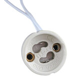 Douille GU10 pour ampoule LED ou lampe halogène avec base en céramique et connecteur de fils