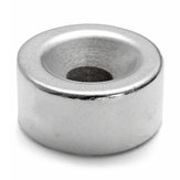 20mm x 10mm の円形穴付き スーパーストロング レアアース ネオジム N35 磁石