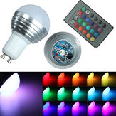 GU10 16 kolorów RGB 3W zdalne sterowanie Żarówki LED 85-265V