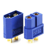 Amass XT60 Macho / Fêmea Bullet Conector Tampões Azul Para RC Lipo Bateria