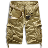 Men Cotton Loose Cargo Military Shorts