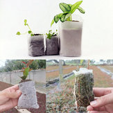 Honana HG-GP 100pcs Non-woven Fabrics Plants Seedling Bags Degradable Breeding Bag
