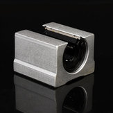 Bloque deslizante abierto del cojinete lineal de aluminio del bloque del rodamiento lineal de 16 mm Machifit SBR16UU Movimiento lineal del rodamiento