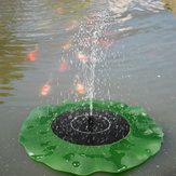 Zonne-drijvende lotusblad-fontein waterpomp tuinvijverdecoratie