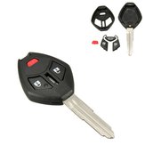 3 Tombol Mobil Remote Kunci Kasus Shell Perumahan w Pisau Fob Untuk Mitsubishi Outlander