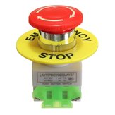 Emergency Stop Push Button Switch NO NC Self Locking Red Mushroom Cap 660V 10A