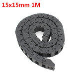 15x15mm L1000mm Plastic Cable Drag Chain Wire Carrier for CNC Router Machine