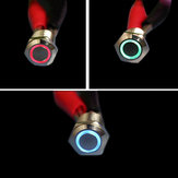 3V 12mm Momentary Push Button Switch LED Switch Waterproof Switch