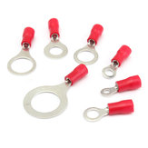 10PCS Rojo Rubber PVC Terminals Insulated Ring Connector RC 0.5-1.5mm²