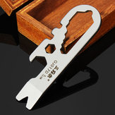 Sanrenmu GJ017D Mini-Multiwerkzeug-Set mit Nagelzieher, Schraubenschlüssel und Flaschenöffner als Schlüsselanhänger