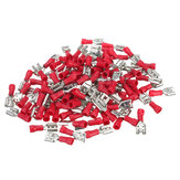 100pcs 22-16AWG RED Female Insulated Quick Disconnects Wire Crimp Terminals